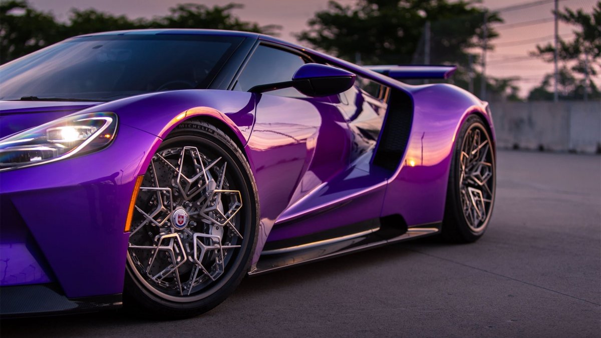 Ford gt фиолетовый