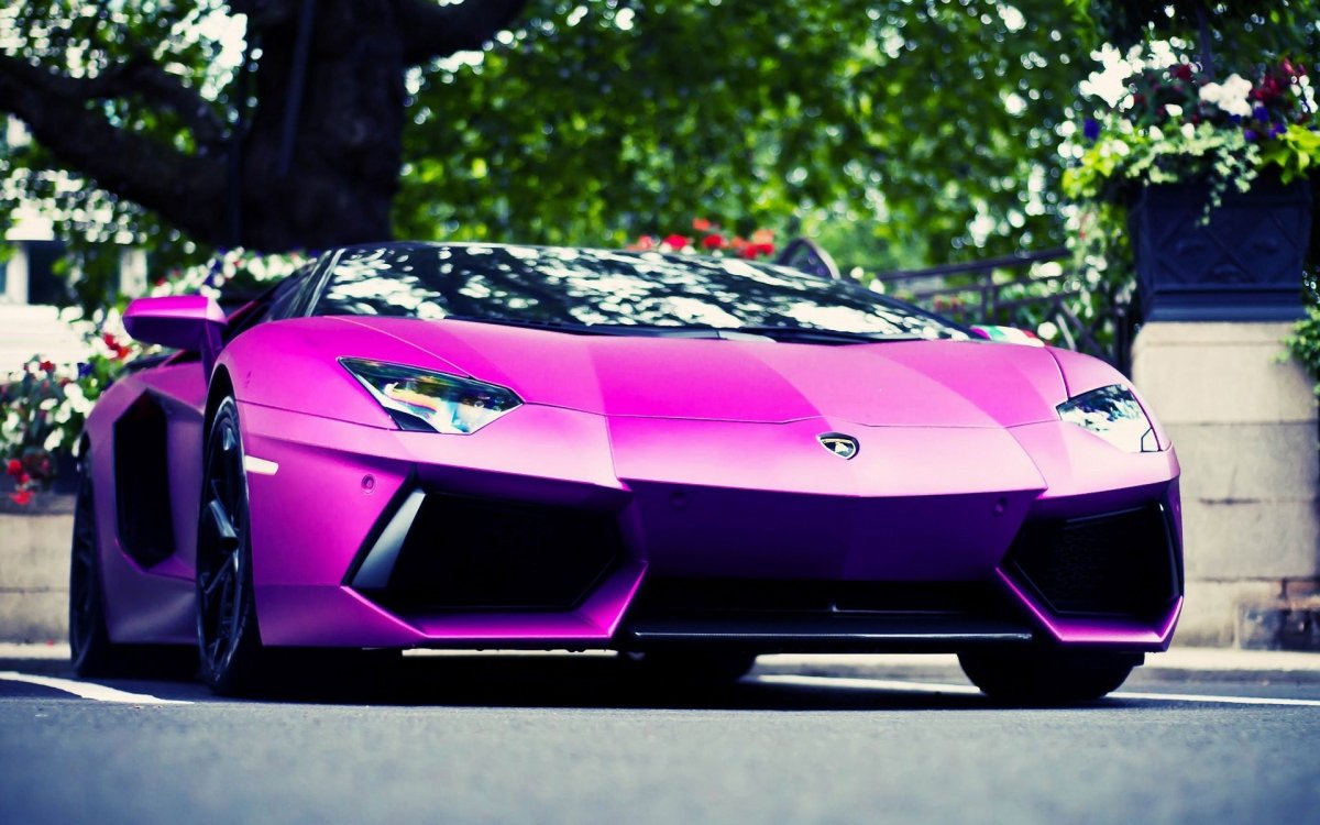 Lamborghini Aventador lp700-4 фиолетовый