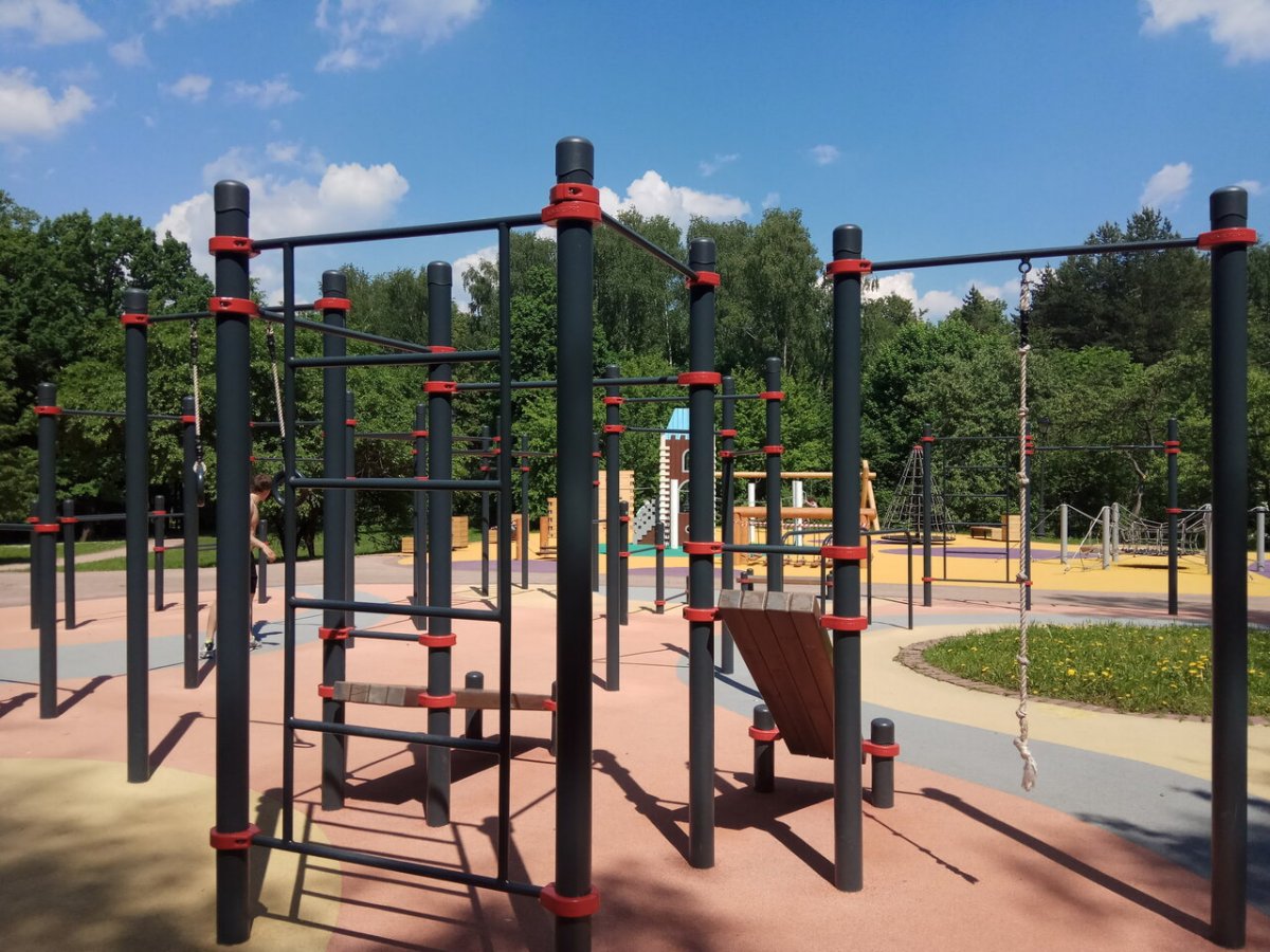 Парк Царицыно спортплощадки