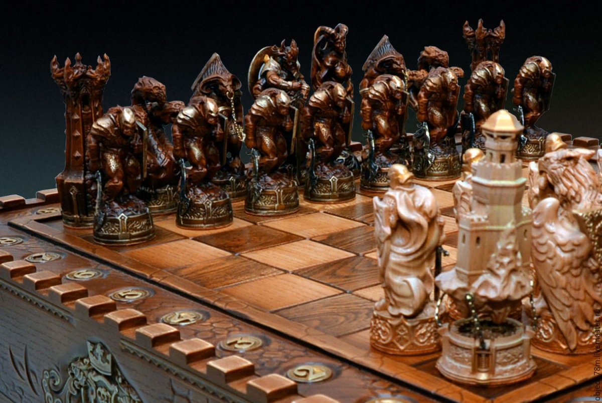 Коллекционные шахматы Франция Англия