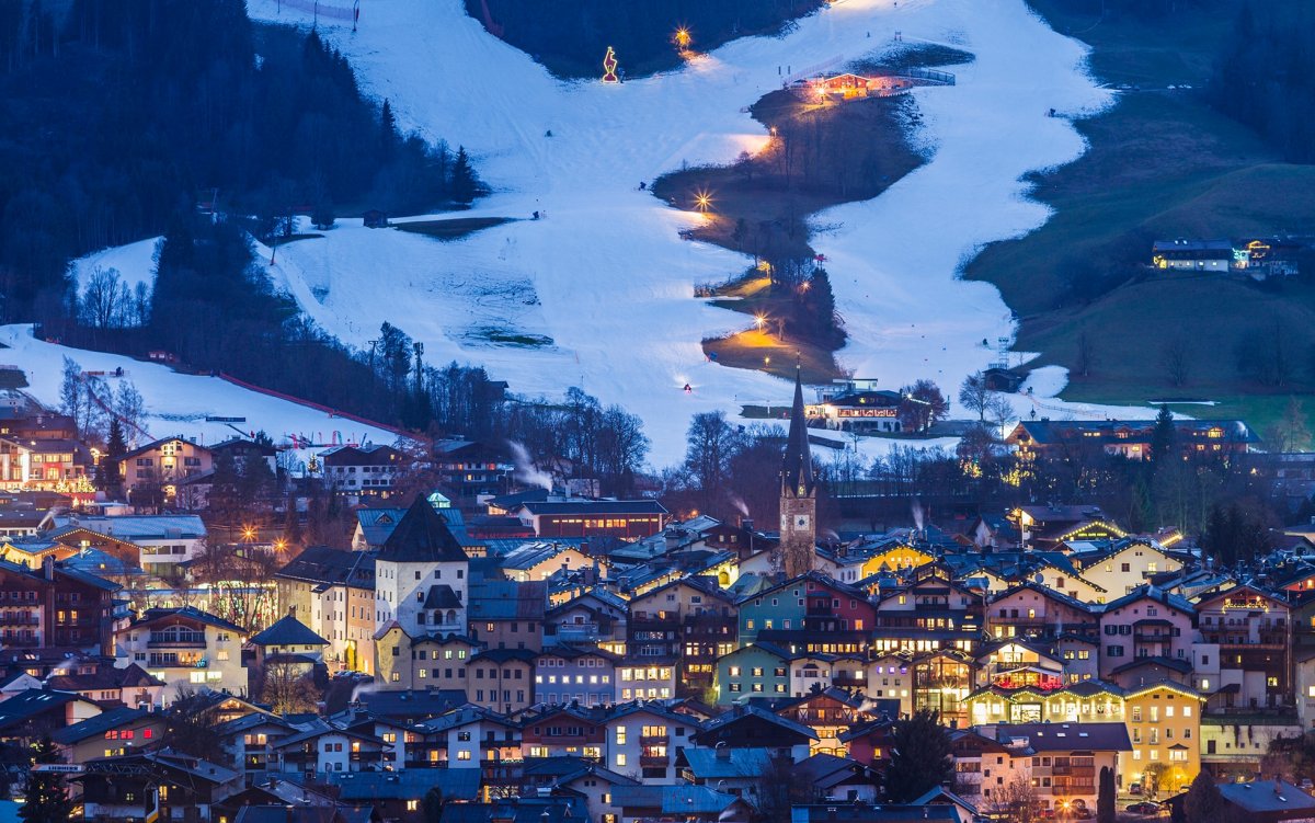 Kitzbuhel Австрия горнолыжный курорт