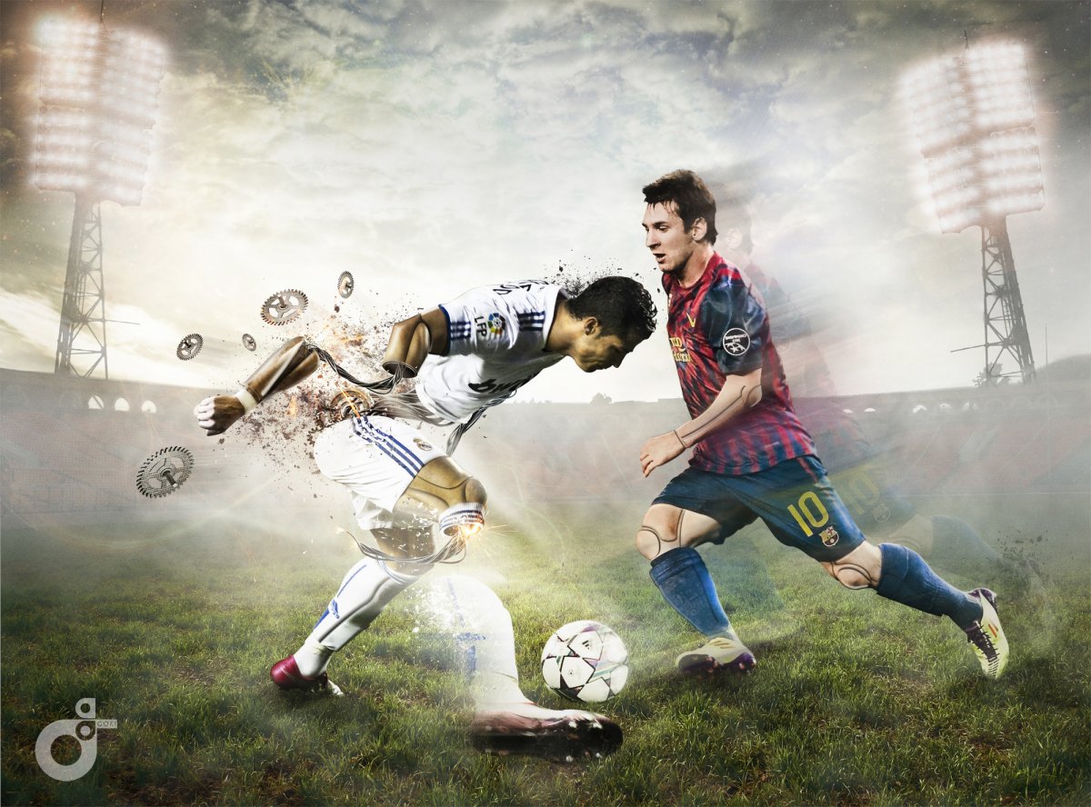Футбол Месси против Роналдо