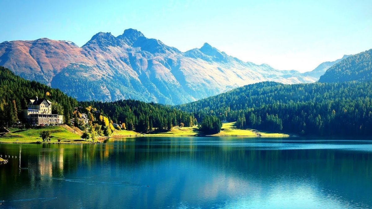 Озеро bleu, Аролла, Швейцария