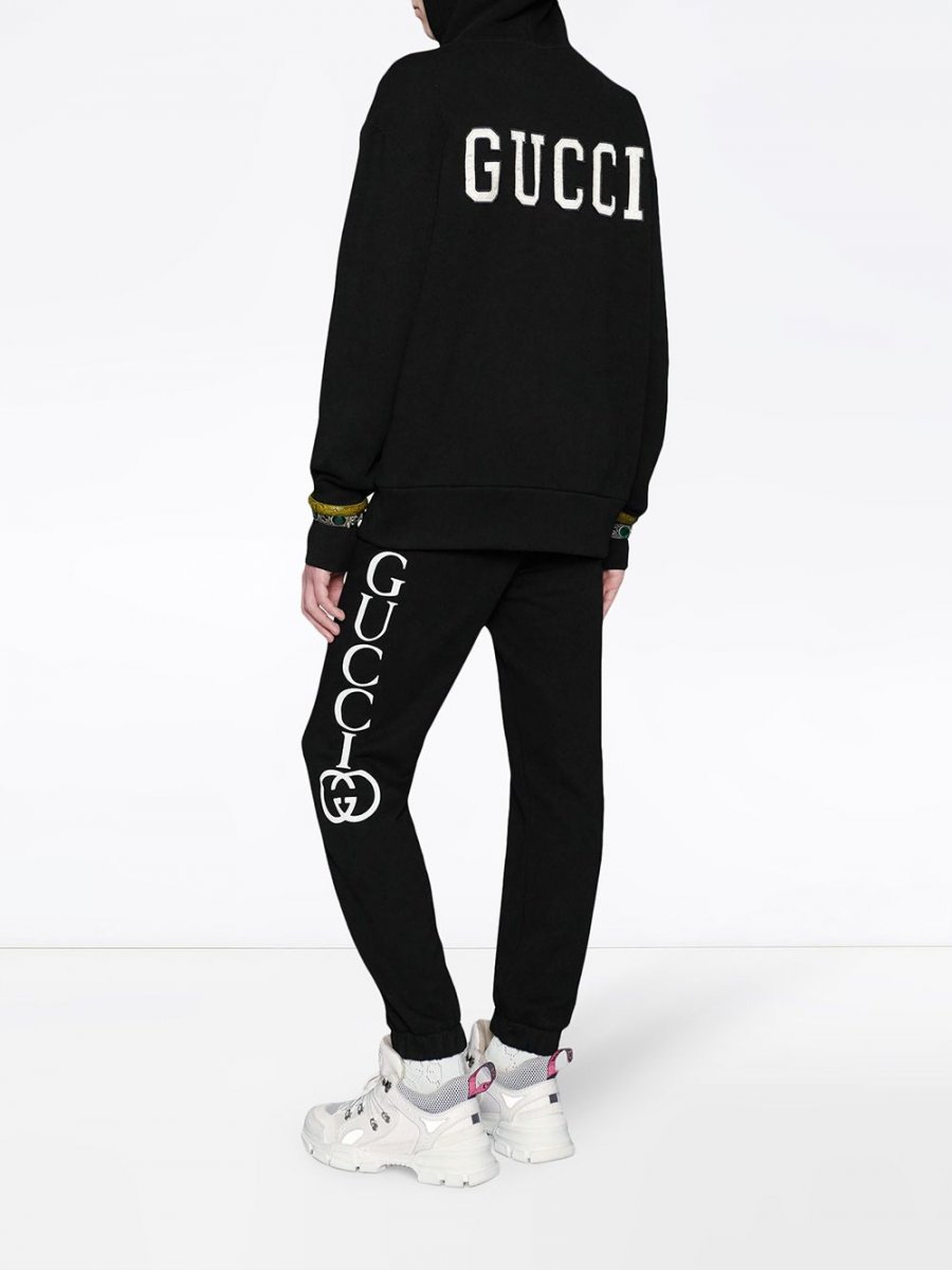Gucci спортивные брюки с логотипом на лампасах