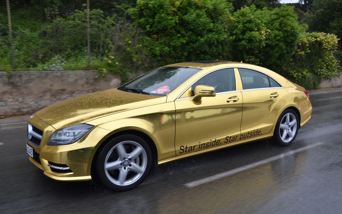 Mercedes CLS золотистый металлик