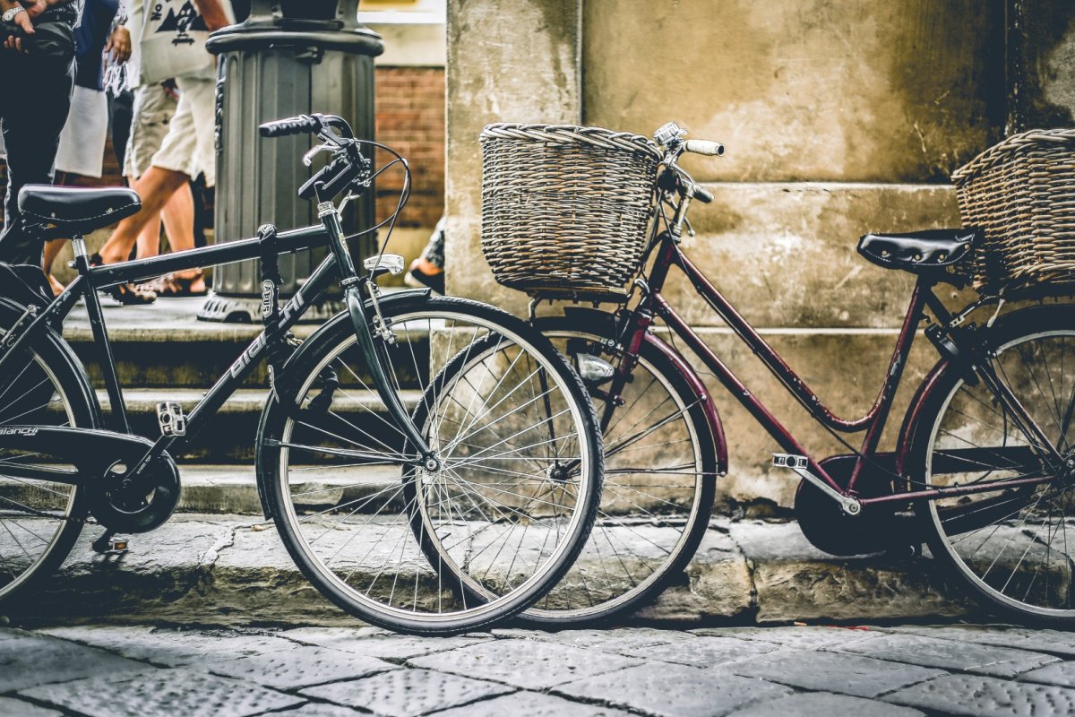 Городские велосипеды в городе