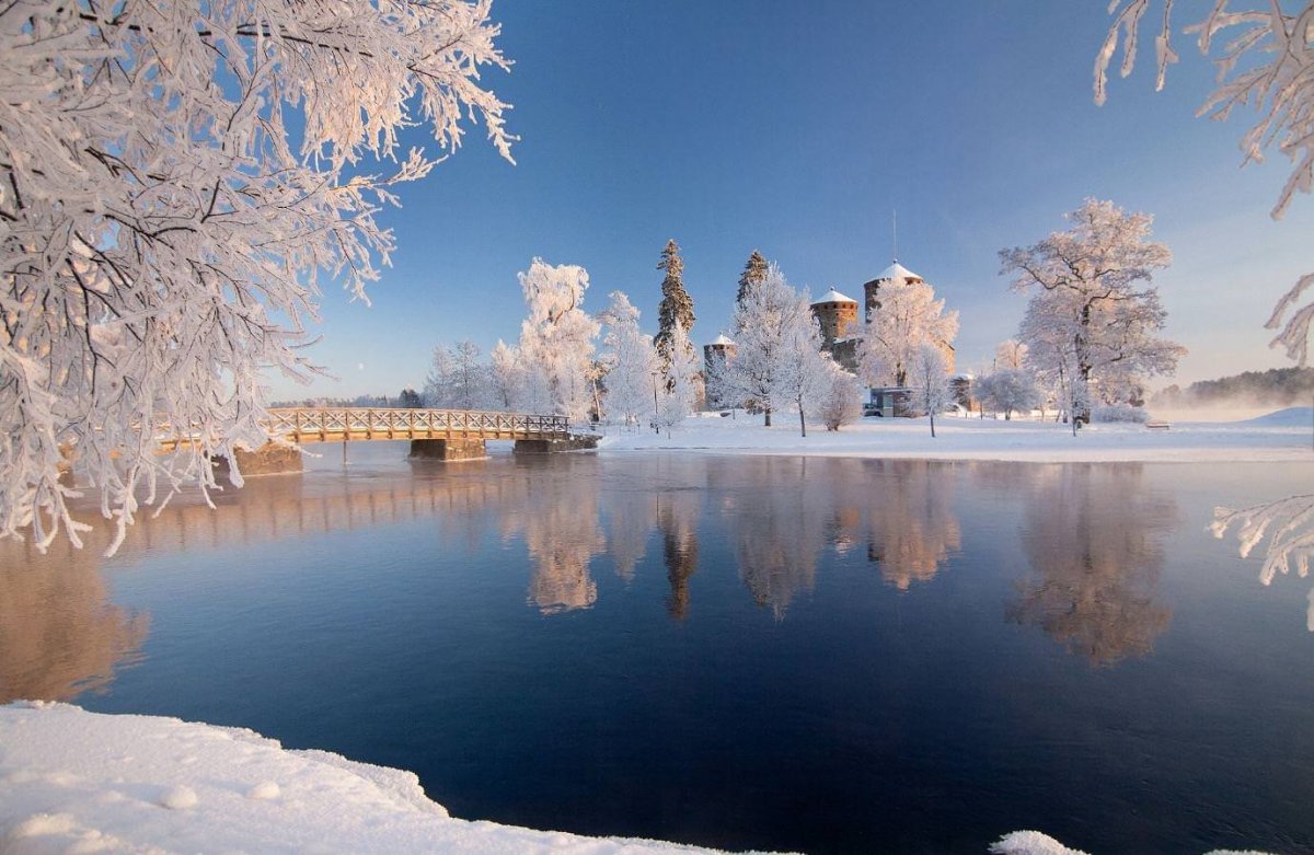 Замки Финляндии зимой