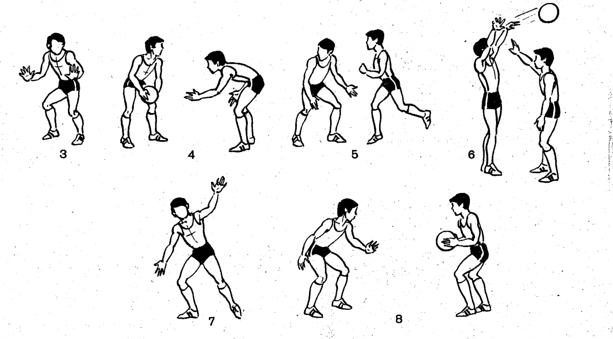 Техника перемещения стойки передвижения в баскетболе