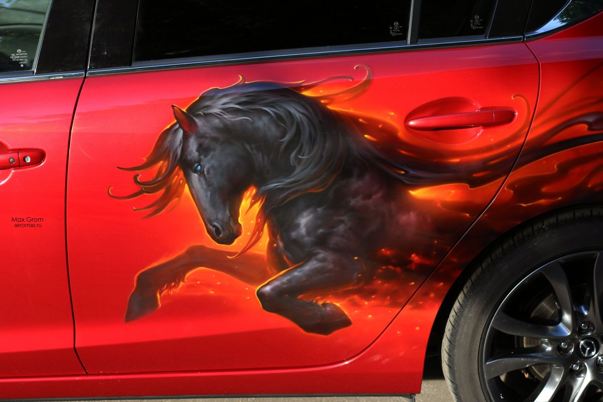Лошадь машина реклама