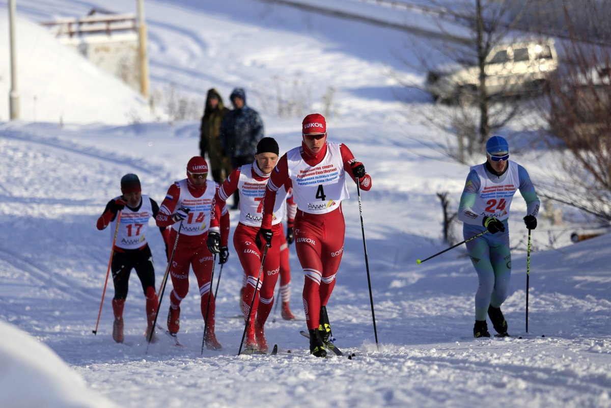 Лыжные гонки школьники