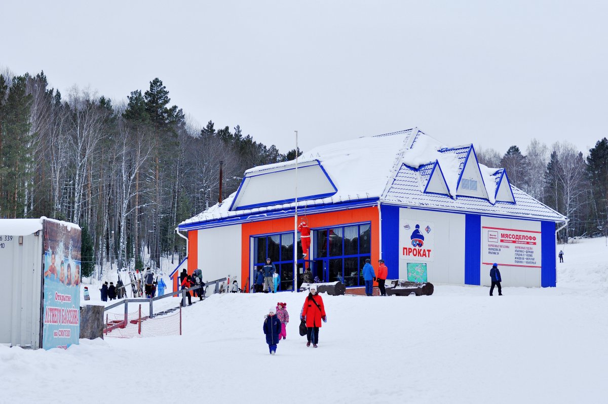 Лыжная трасса в Малиновке