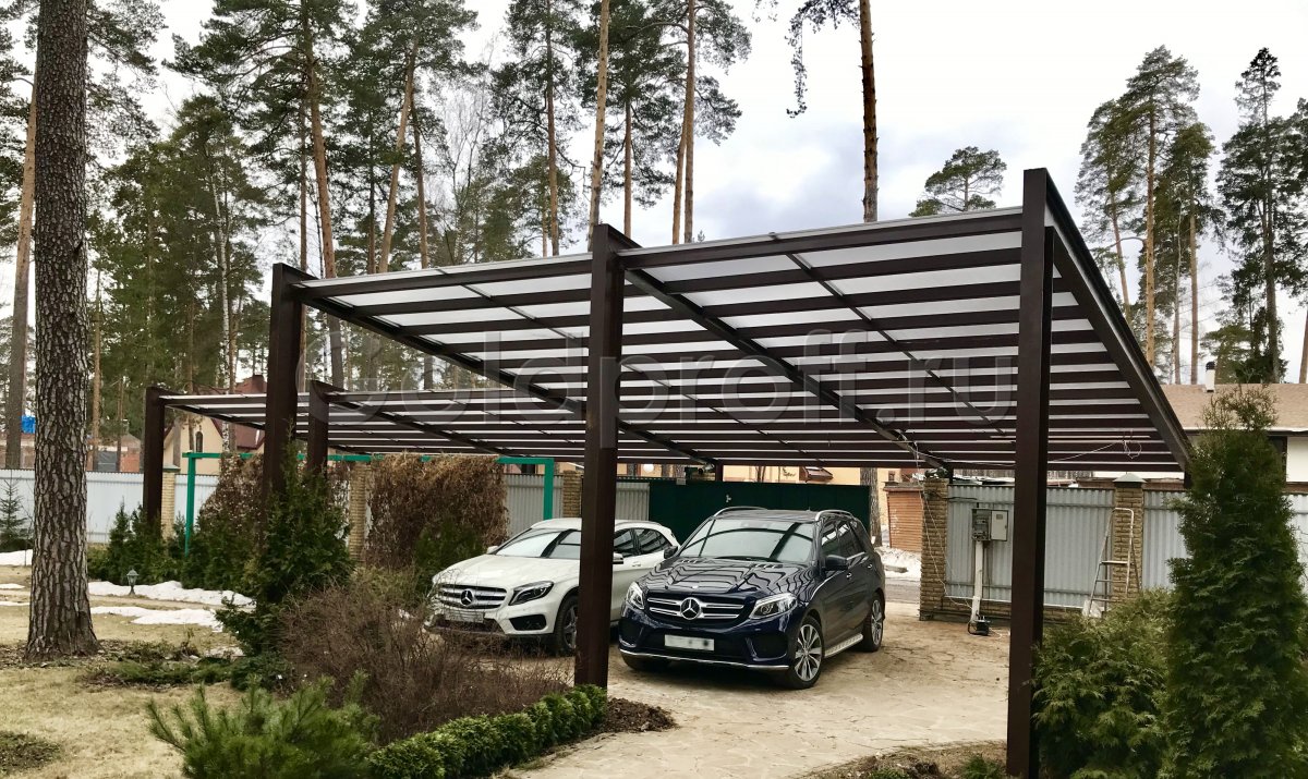 Современные навесы для автомобилей