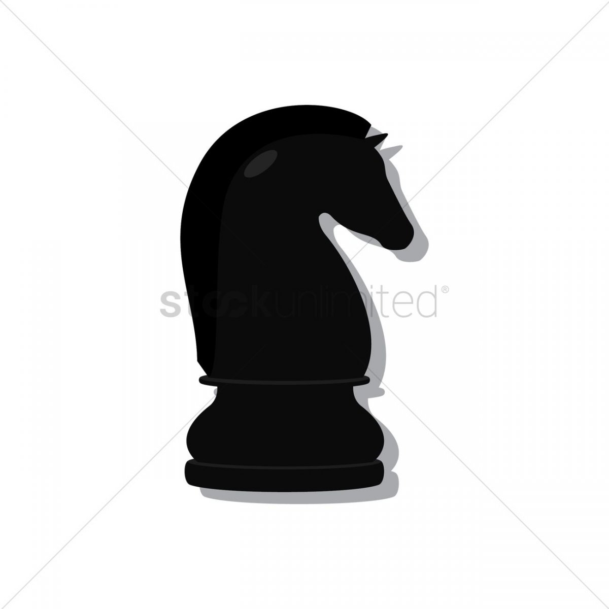 Конь шахматный карточка
