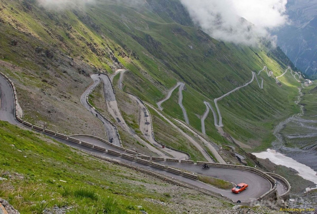 Стельвия пасс Италия Швейцария