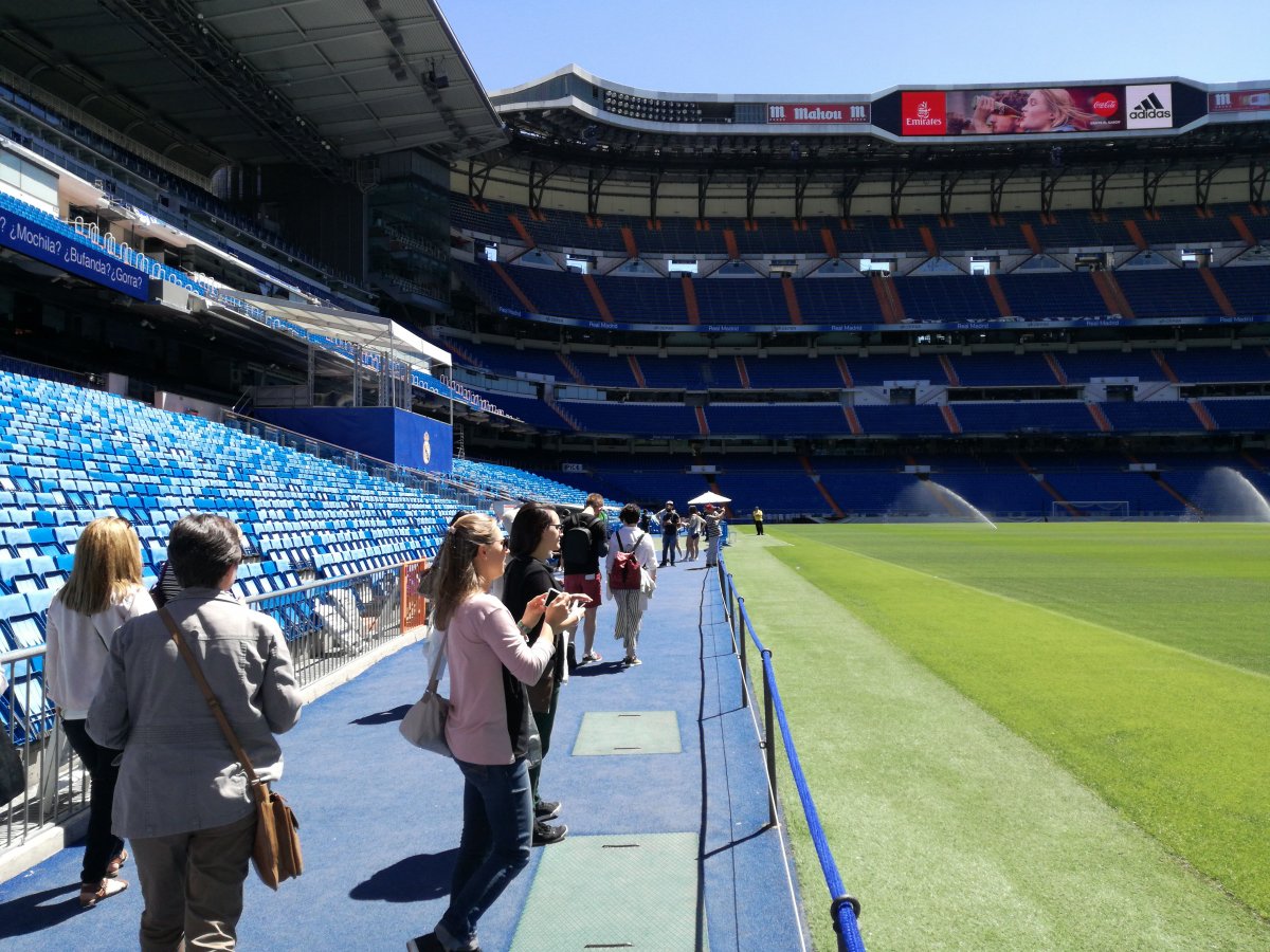 Santiago Bernabeu Stadium inside