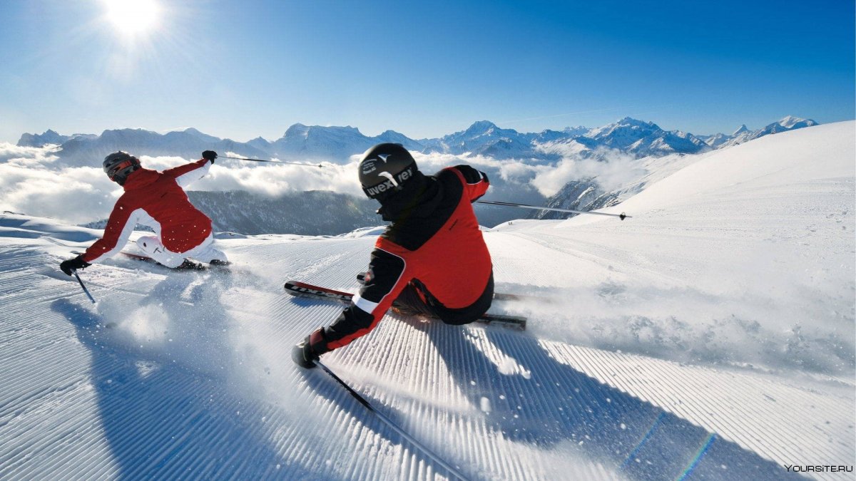 Альпы кататься на лыжах