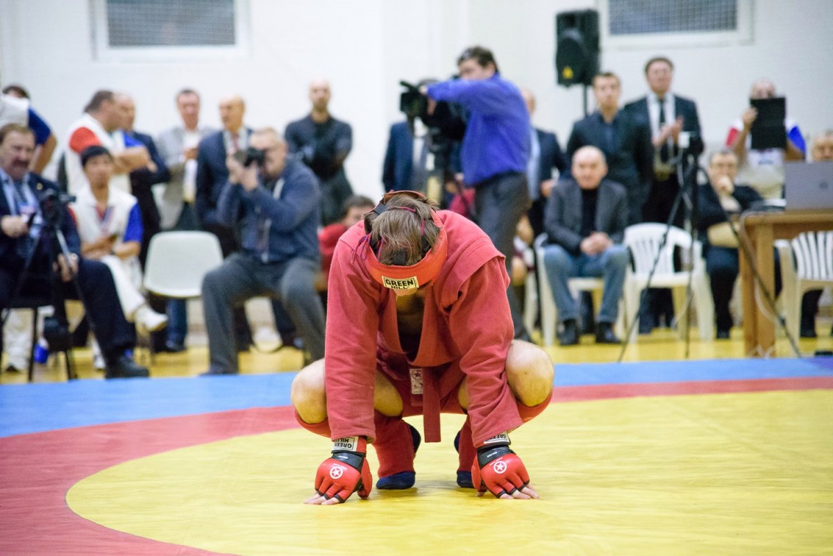 Тренировка самбистов