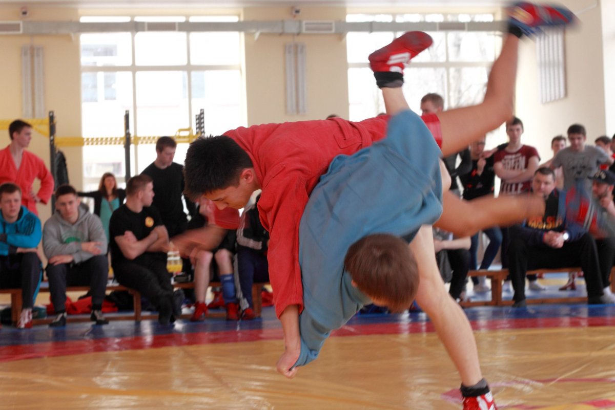 Тренировка самбистов режим