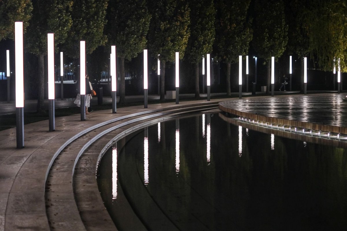 Парк Галицкого амфитеатр вечер