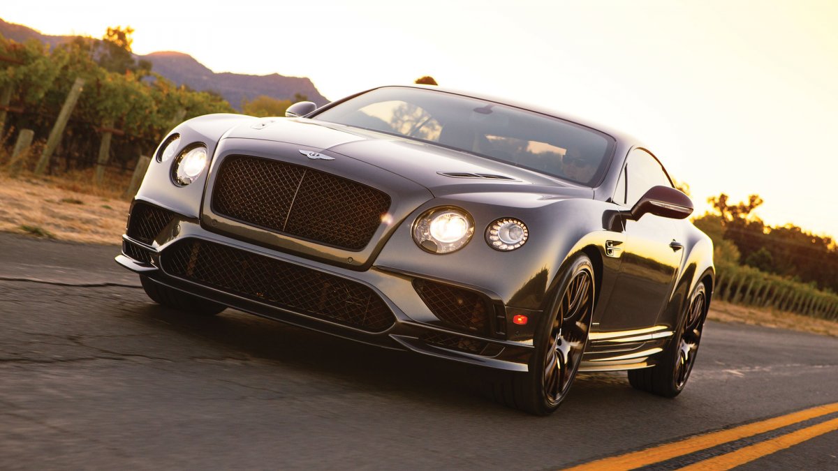 Bentley Continental Supersports золотой