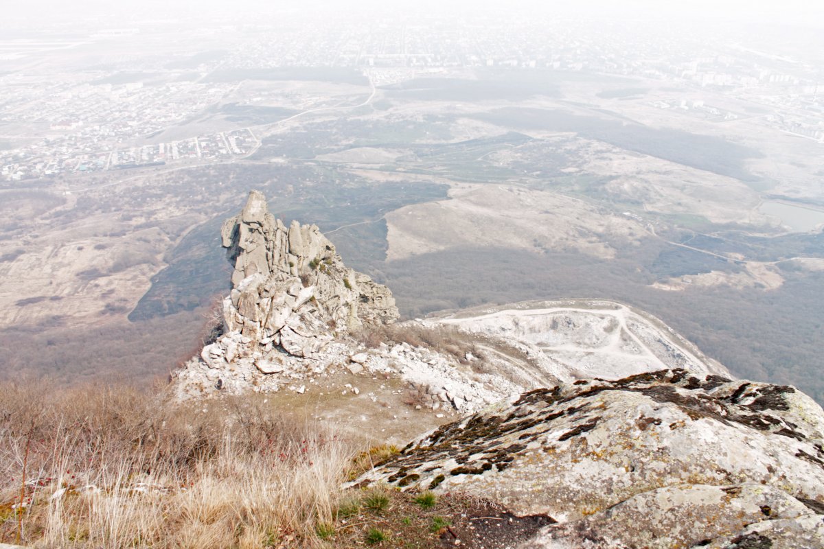 Вид с горы змейка Минводы
