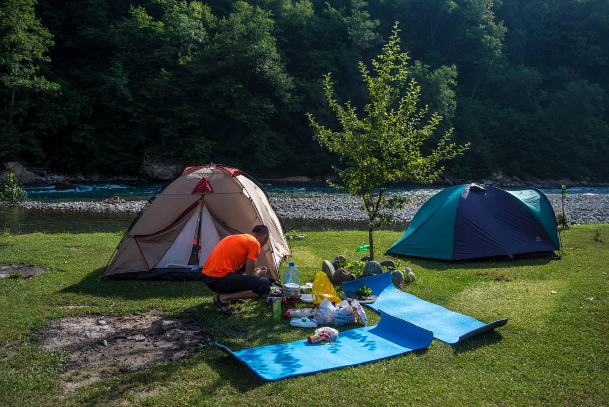 Палаточный лагерь Воттоваара