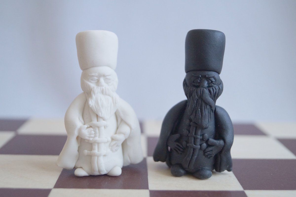 Лепка шахматные фигуры