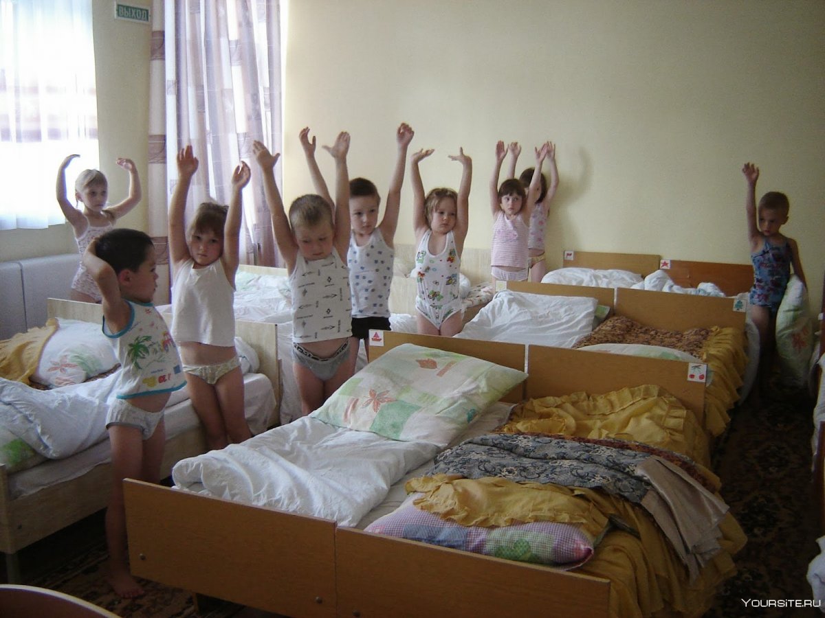Гимнастика после сна в детском саду