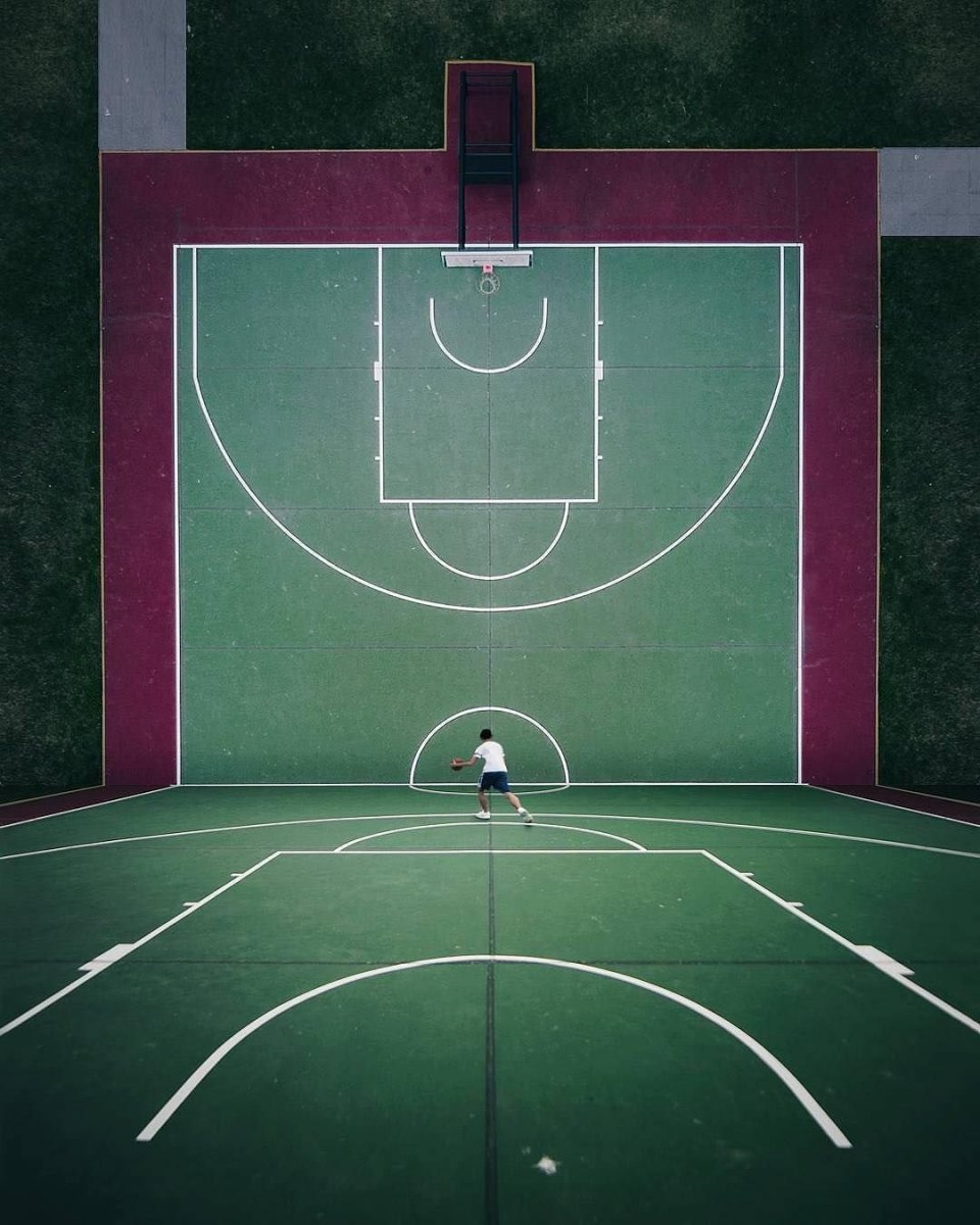 Баскетбольная площадка вид сверху фон