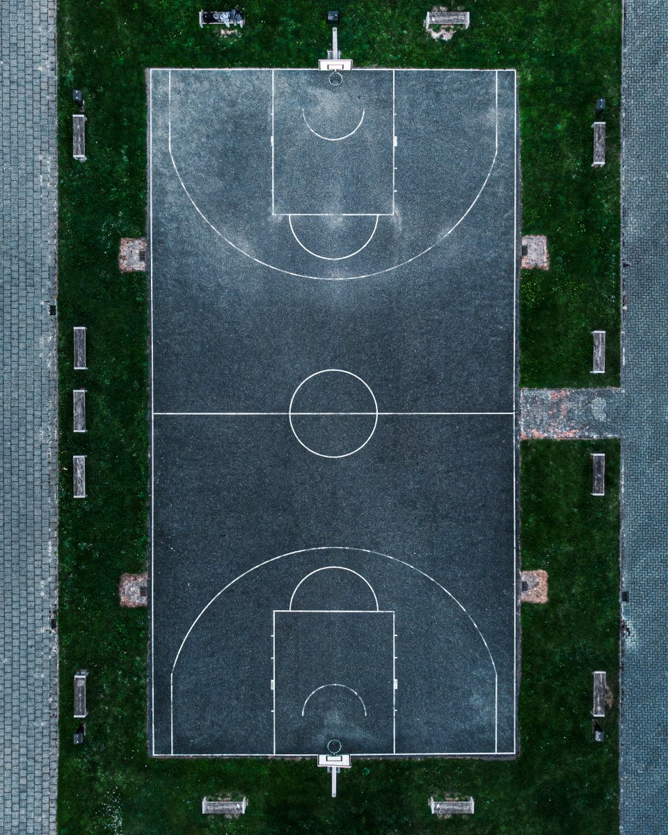 Площадка NBA разметка
