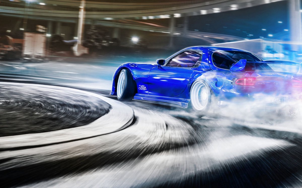 Mazda RX 7 дрифт арт