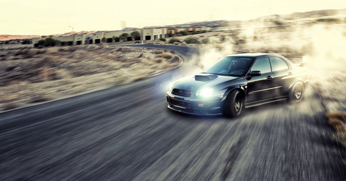Субару WRX STI дрифт