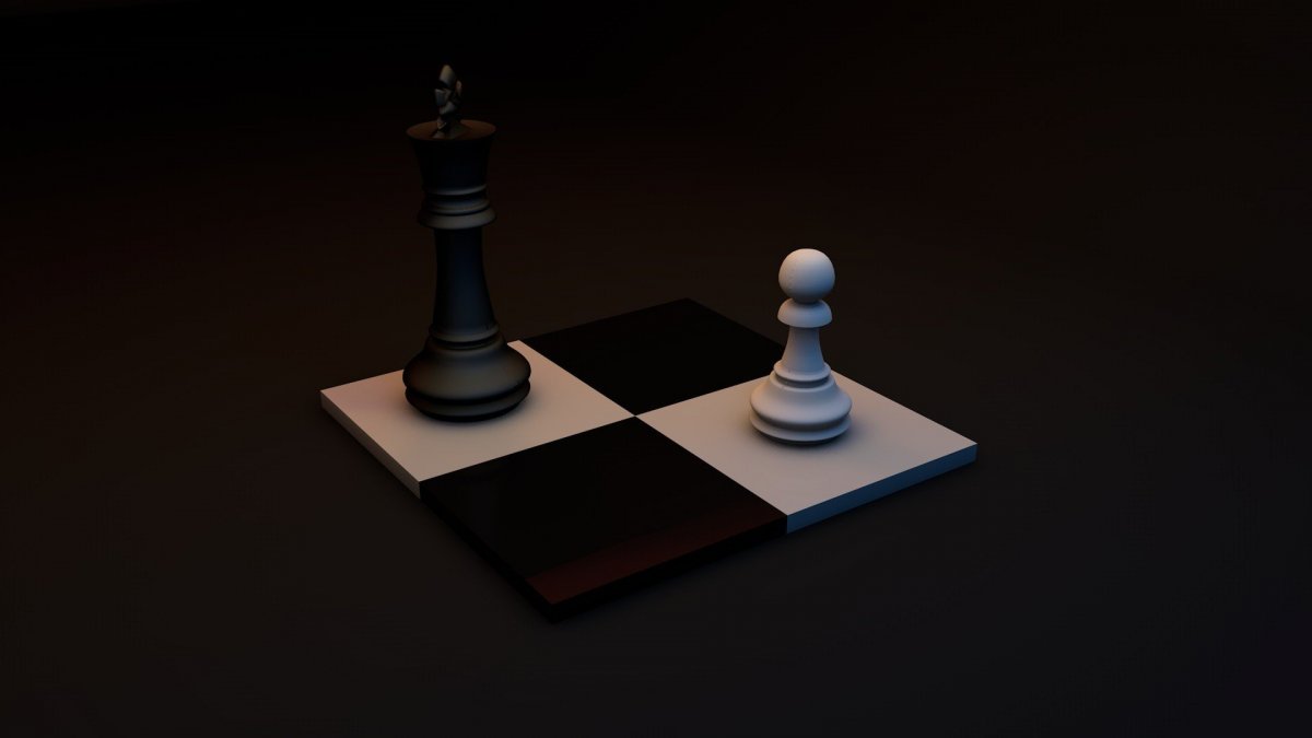 Доска шахматы черная