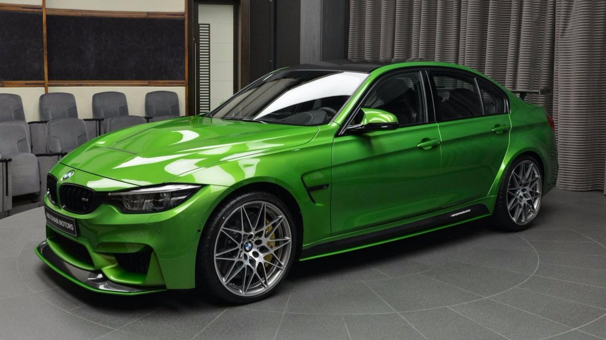 BMW m3 зеленая 2021