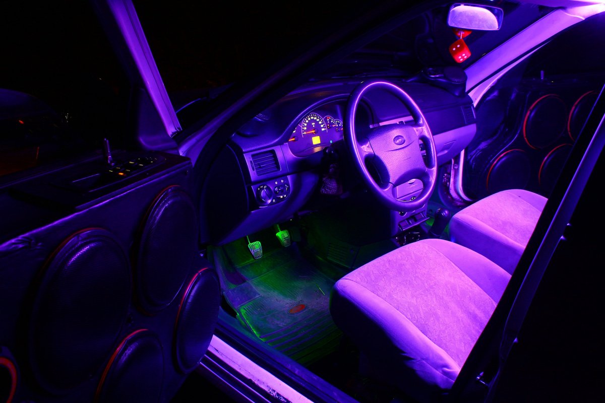 RGB подсветка салона ВАЗ 2114