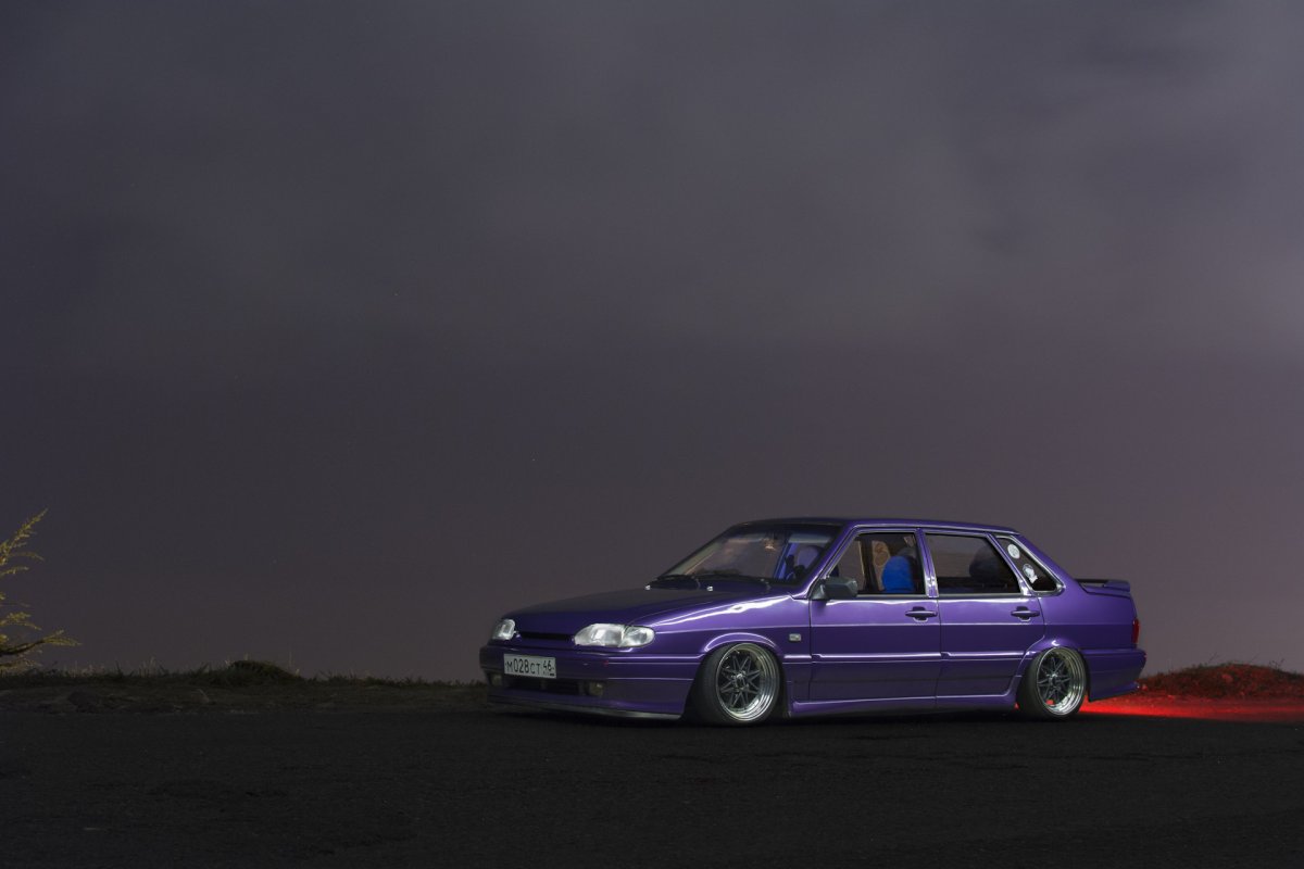 ВАЗ 2115 стенс фиолетовая