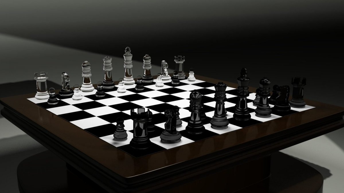 Шахматы черно белые