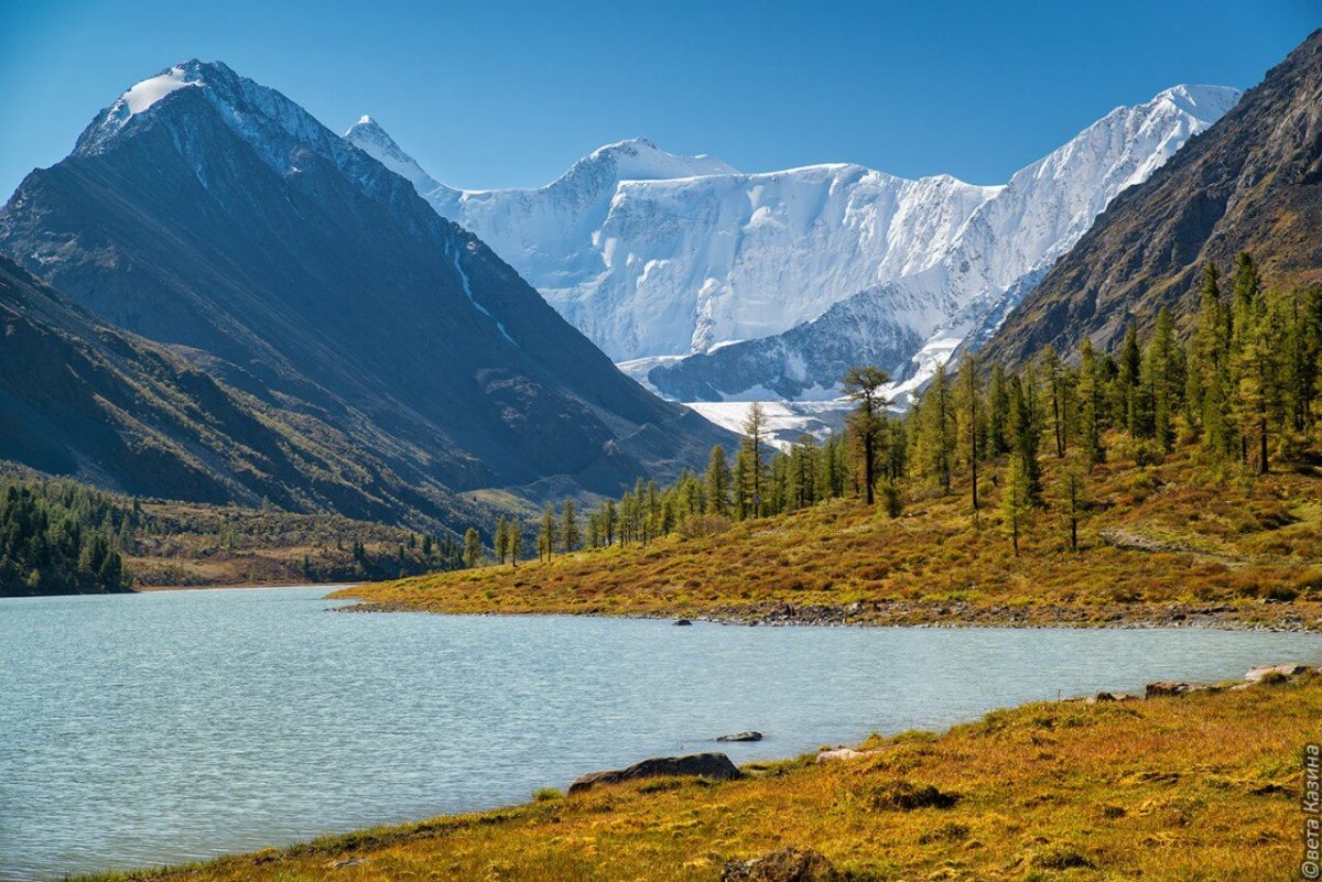 Белуха горный Алтай с воздуха
