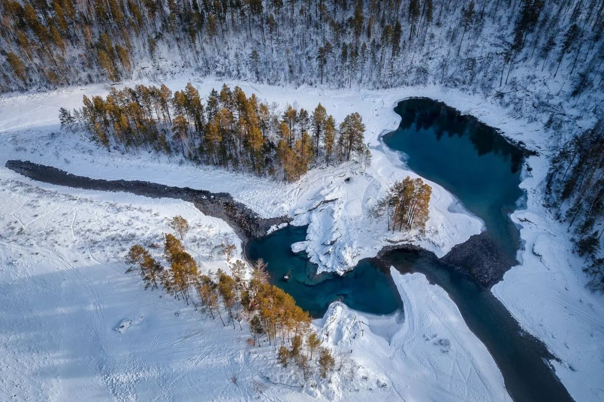 Голубые озера горный Алтай