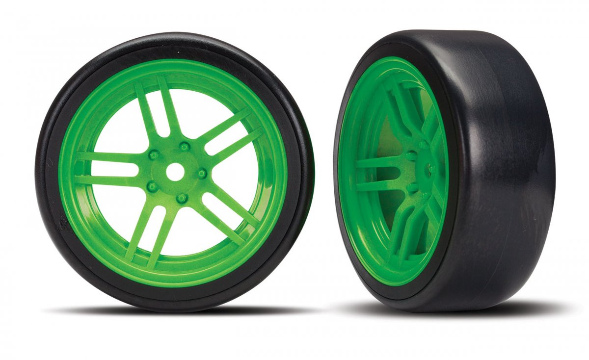 Split-spoke Green Wheels + 1.9