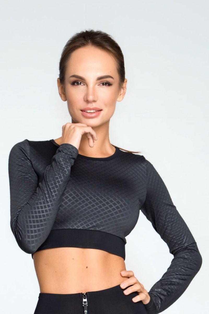 Укороченная спортивная кофта