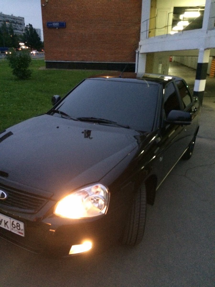 Лада Приора 2 седан черная БПАН