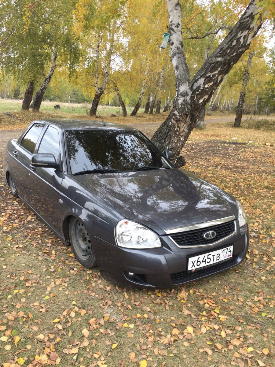 Приора баклажанная передок