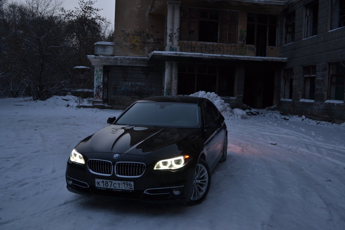 BMW f10 зима