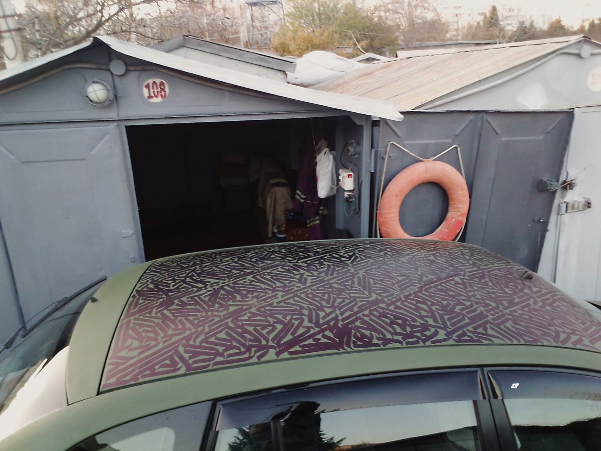 Роспись крыши авто