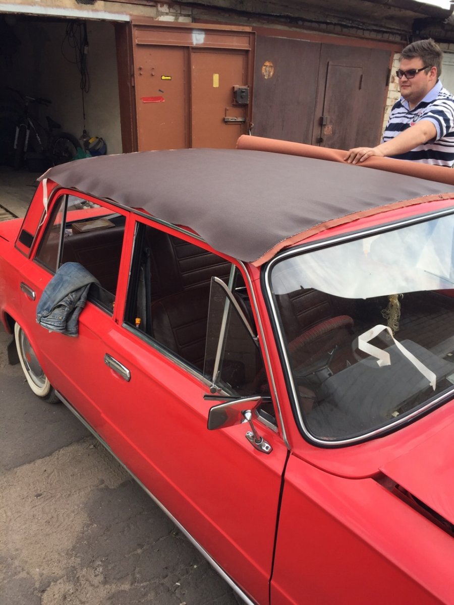 Lada 2101 кожаная крыша