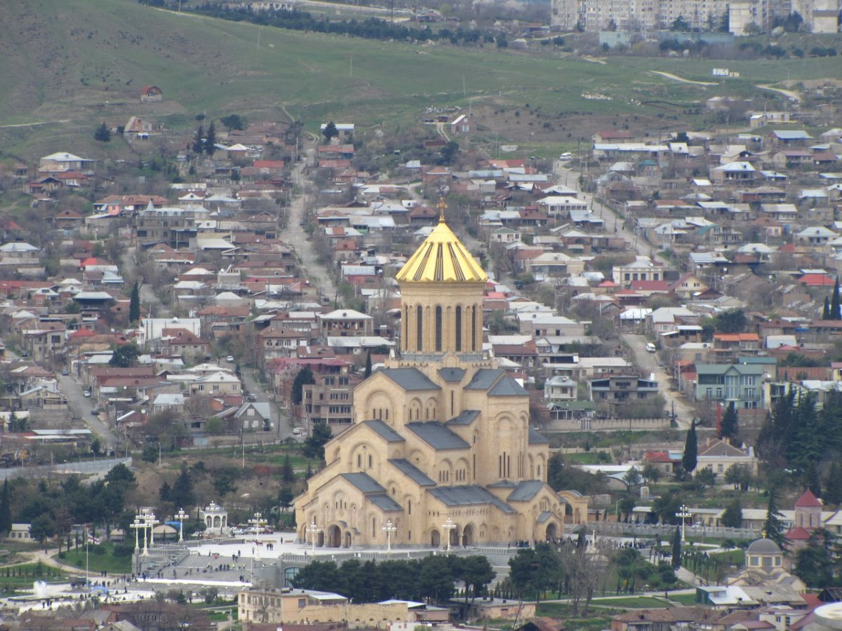 Церковь Цминда Самеба. Кавказ, 1895 г.