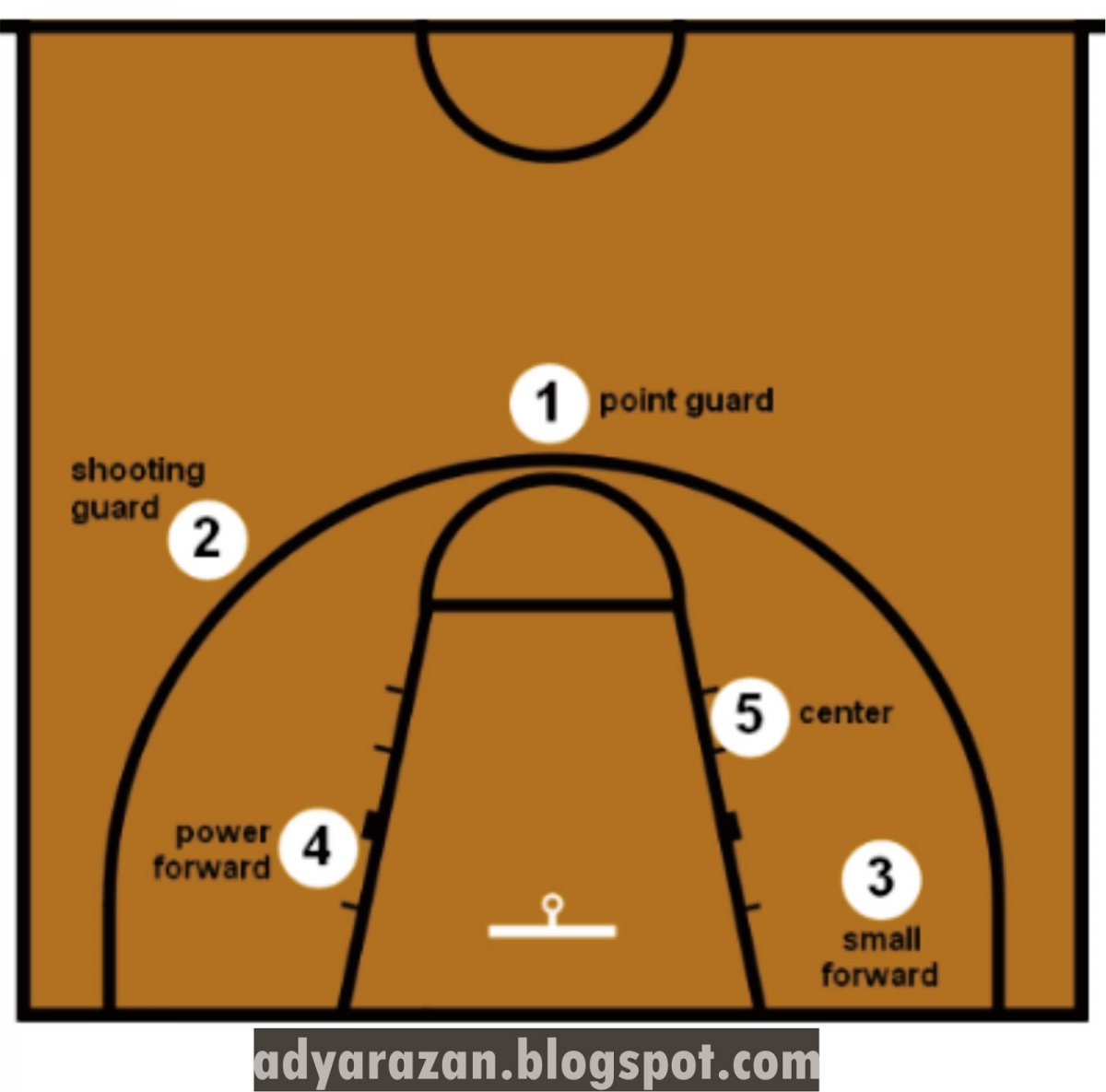 Позиции амплуа игроков в баскетболе