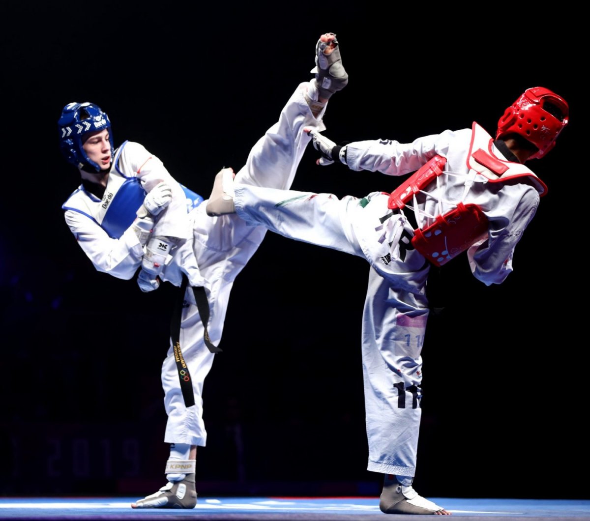 Тхэквондо ИТФ поединок
