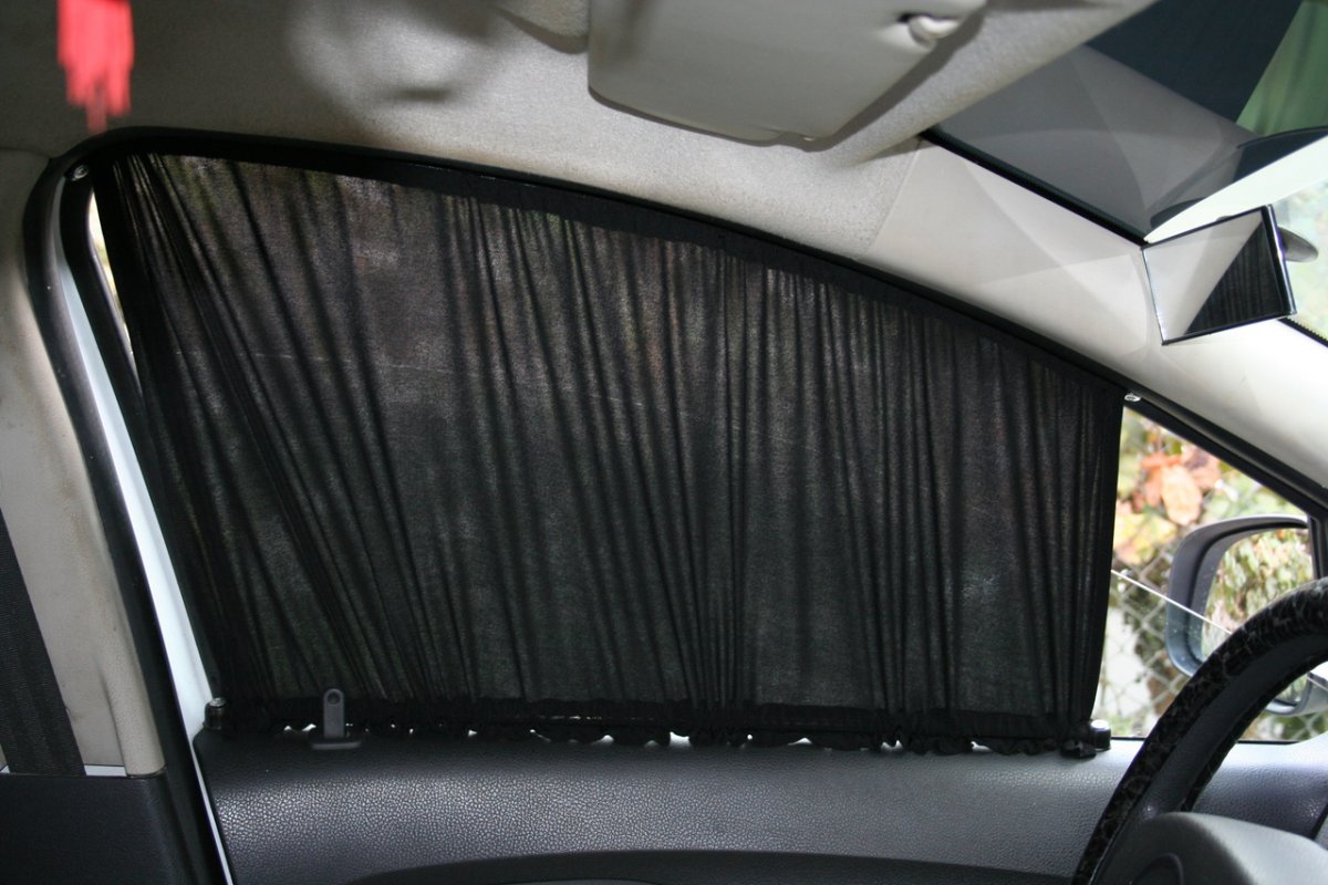 Vehemo 2pcs car Window Sunshade Curtain Side Rear